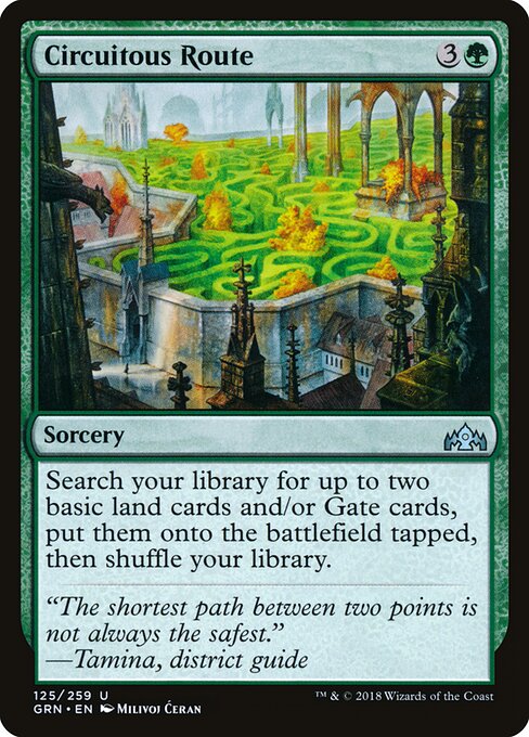 Circuitous Route — NM Foil [Guilds of Ravnica]