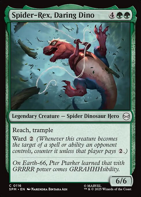 Spider-Rex, Daring Dino — NM Foil [Marvel's Spider-Man]