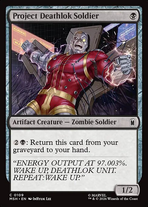 Project Deathlok Soldier — NM Foil [Marvel Super Heroes]