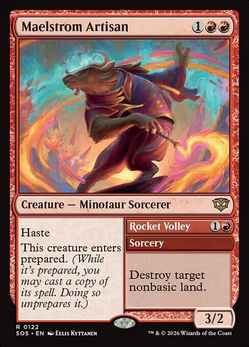 Maelstrom Artisan // Rocket Volley — NM [Secrets of Strixhaven]