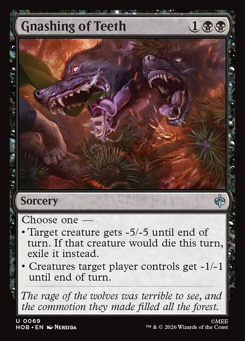 Gnashing of Teeth — NM Foil [The Hobbit]