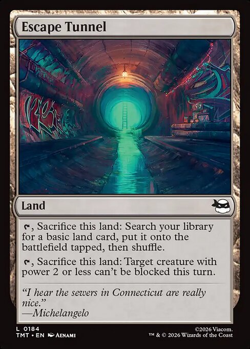 Escape Tunnel — NM Foil [Teenage Mutant Ninja Turtles]