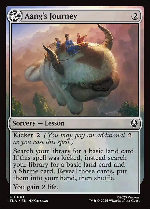 Aang's Journey — NM Foil [Avatar: The Last Airbender]