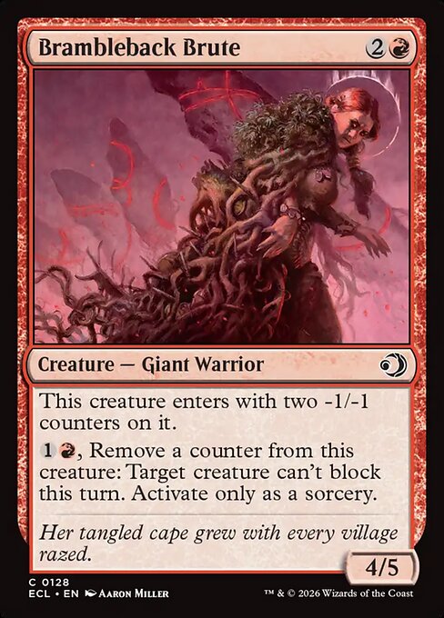 Brambleback Brute — NM Foil [Lorwyn Eclipsed #128]