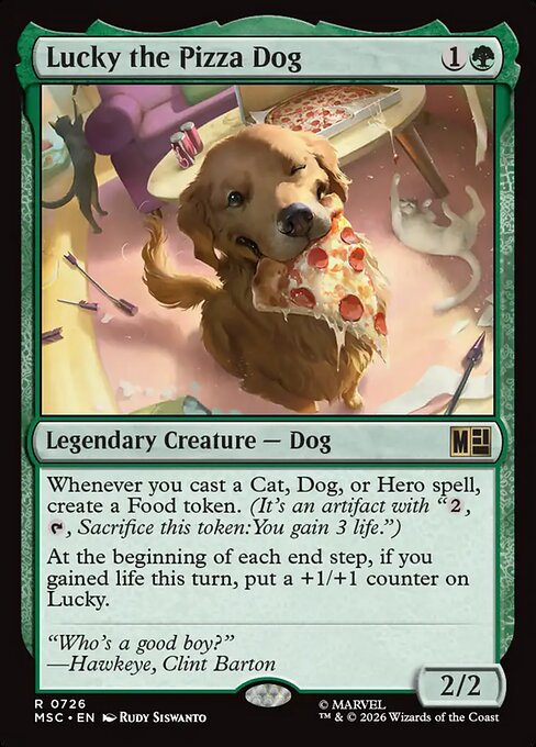 Lucky the Pizza Dog — NM [Marvel Super Heroes Commander]