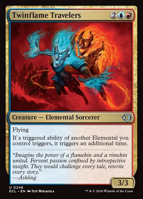 Twinflame Travelers — NM Foil [Lorwyn Eclipsed #248]