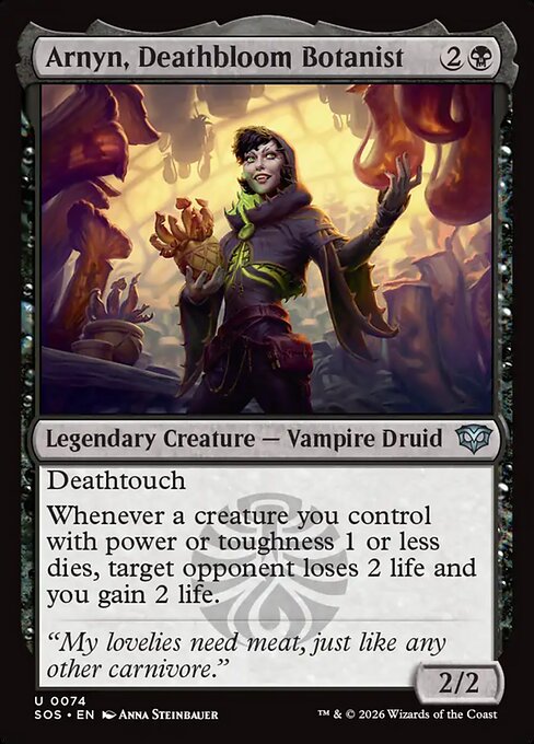 Arnyn, Deathbloom Botanist — NM Foil [Secrets of Strixhaven]