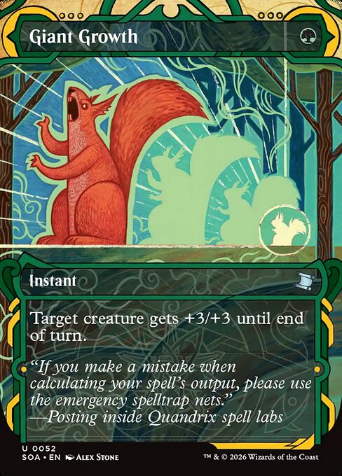 Giant Growth — NM [Secrets of Strixhaven Mystical Archive]