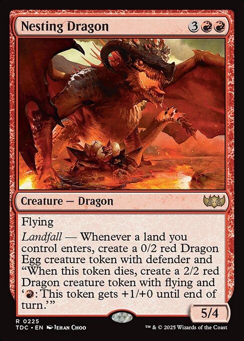 Nesting Dragon — NM [Tarkir: Dragonstorm Commander]