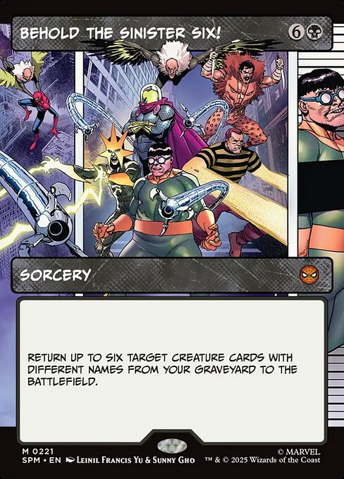 Behold the Sinister Six! — NM Foil [Marvel's Spider-Man]