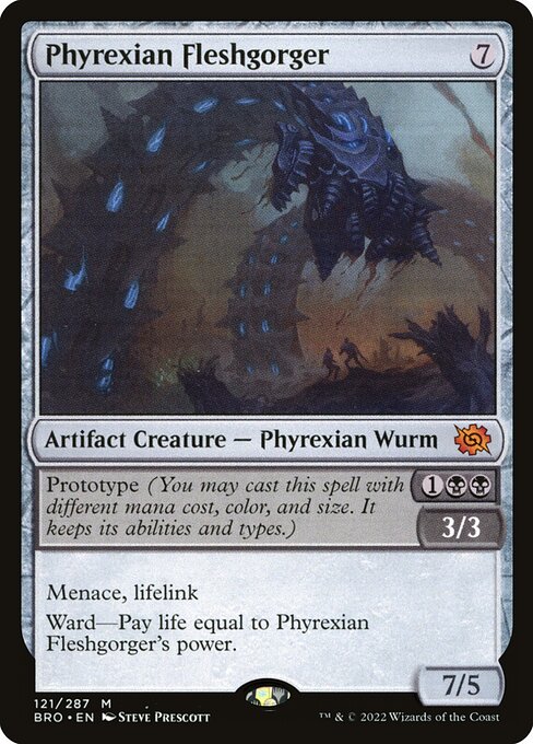 Phyrexian Fleshgorger — NM Foil [The Brothers' War]