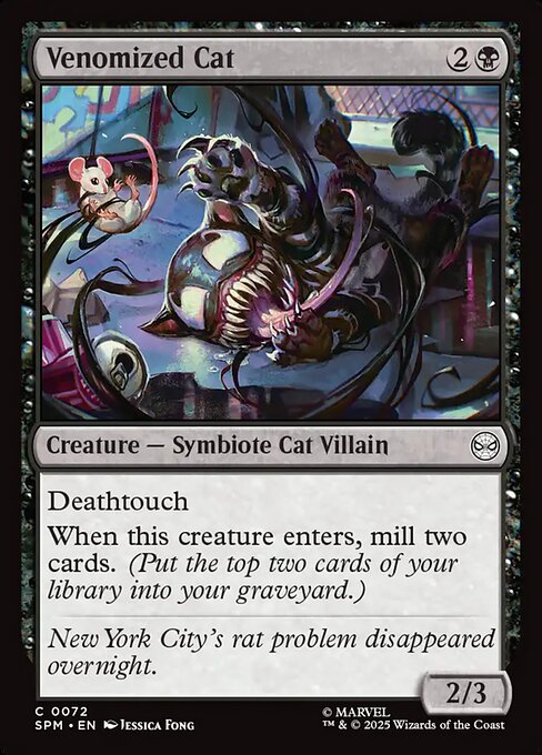 Venomized Cat — NM Foil [Marvel's Spider-Man]