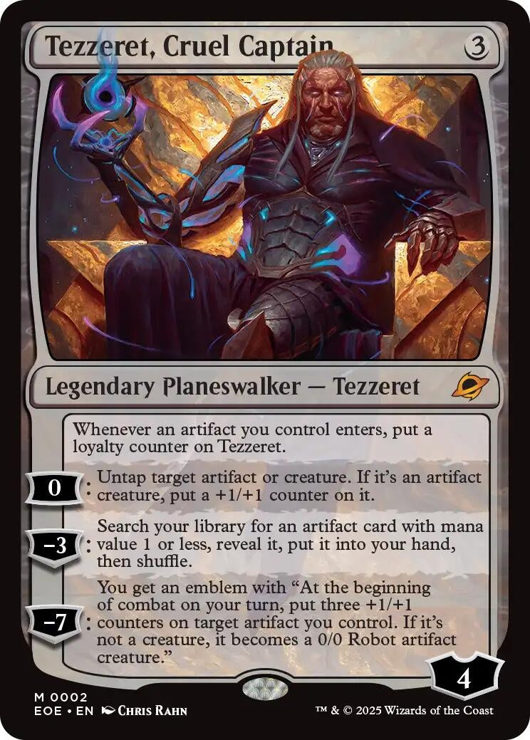 Image for Tezzeret, Cruel Captain (2) (Edge of Eternities) - Magic: The Gathering