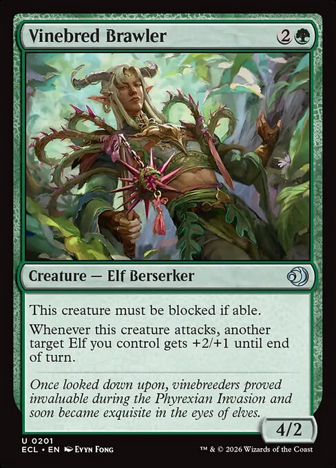 Vinebred Brawler — NM Foil [Lorwyn Eclipsed #201]