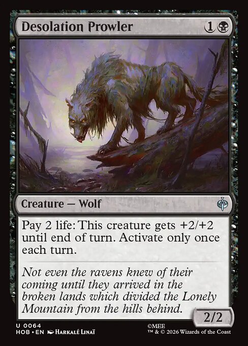 Desolation Prowler — NM Foil [The Hobbit]
