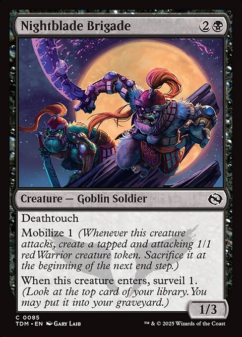 Nightblade Brigade — NM Foil [Tarkir: Dragonstorm]