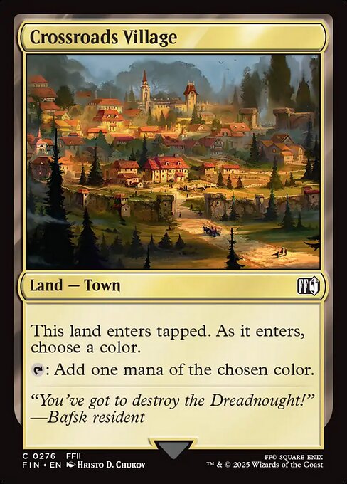 Crossroads Village — NM Foil [Final Fantasy]