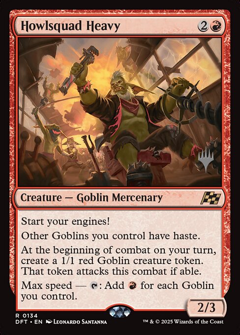 Howlsquad Heavy — NM Foil [Aetherdrift Promos]