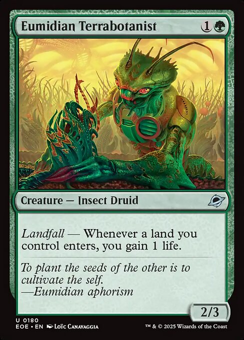 Eumidian Terrabotanist — NM Foil [Edge of Eternities]