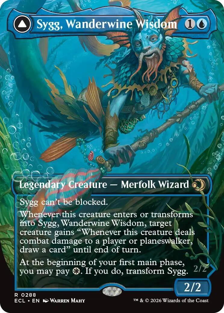 Image for Sygg, Wanderwine Wisdom (Borderless) (288) (Lorwyn Eclipsed) - Magic: The Gathering