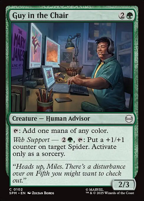 Guy in the Chair — NM Foil [Marvel's Spider-Man]