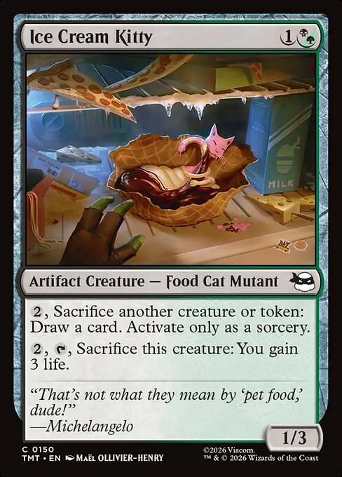 Ice Cream Kitty — NM Foil [Teenage Mutant Ninja Turtles]