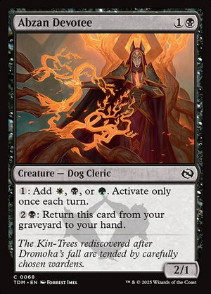 Abzan Devotee — NM Foil [Tarkir: Dragonstorm]