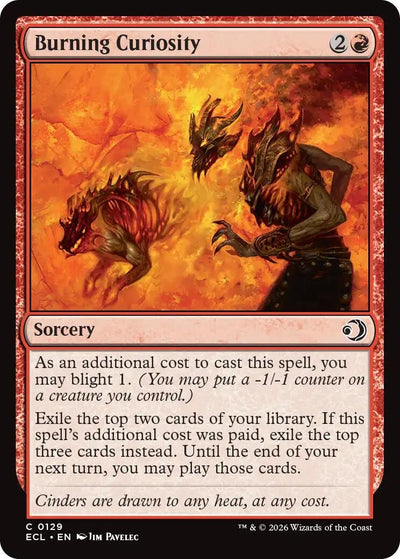 Burning Curiosity (129) (Lorwyn Eclipsed)