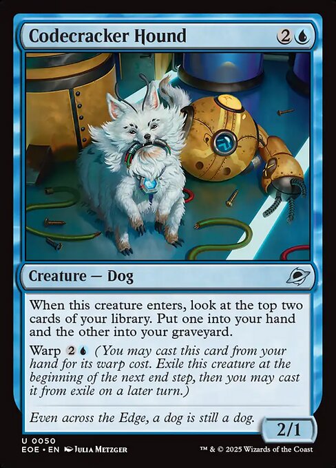 Codecracker Hound — NM Foil [Edge of Eternities]