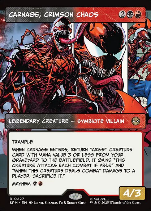 Carnage, Crimson Chaos — NM Foil [Marvel's Spider-Man]