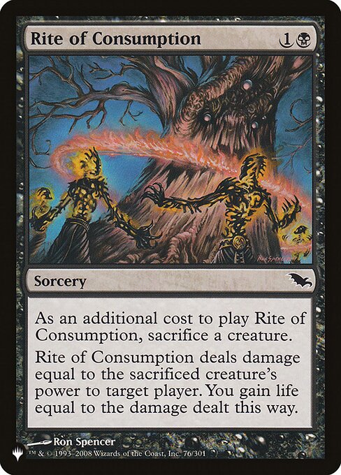 Rite of Consumption — NM [The List]