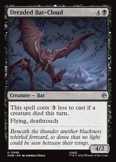 Dreaded Bat-Cloud — NM Foil [The Hobbit]