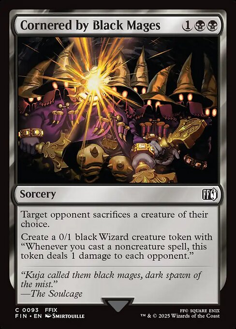 Cornered by Black Mages — NM Foil [Final Fantasy]