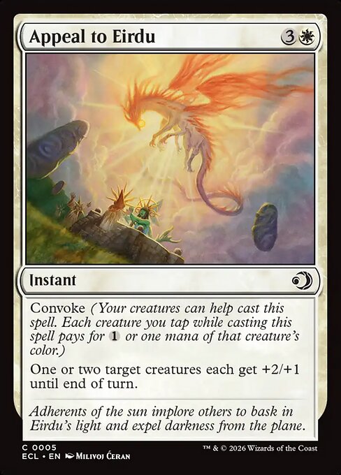Appeal to Eirdu — NM Foil [Lorwyn Eclipsed #5]