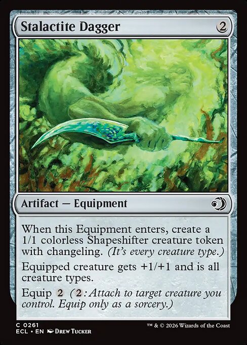 Stalactite Dagger — NM Foil [Lorwyn Eclipsed #261]