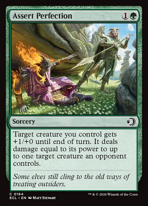 Assert Perfection — NM Foil [Lorwyn Eclipsed #164]