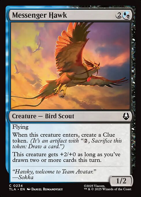 Messenger Hawk — NM Foil [Avatar: The Last Airbender]