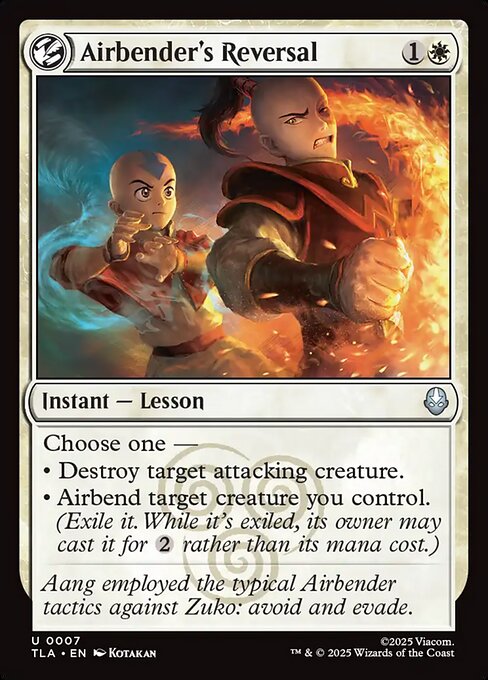 Airbender's Reversal — NM Foil [Avatar: The Last Airbender]