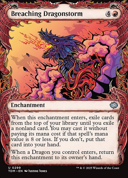 Breaching Dragonstorm — NM Foil [Tarkir: Dragonstorm]