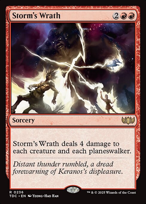 Storm's Wrath — NM [Tarkir: Dragonstorm Commander]