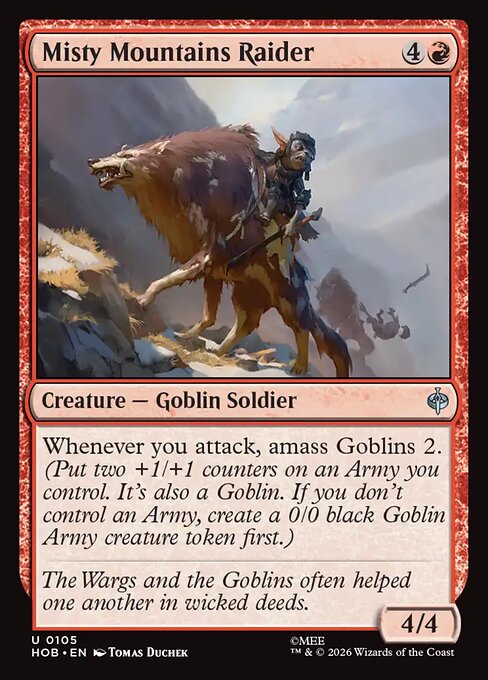 Misty Mountains Raider — NM Foil [The Hobbit]