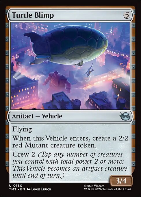 Turtle Blimp — NM Foil [Teenage Mutant Ninja Turtles]