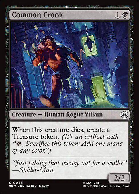 Common Crook — NM Foil [Marvel's Spider-Man]