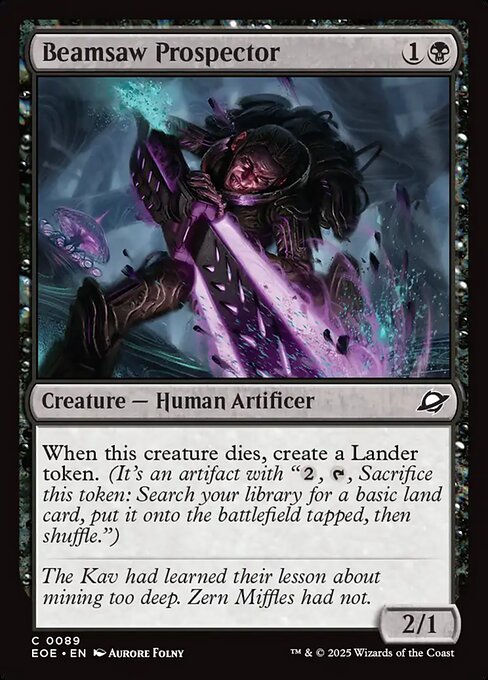 Beamsaw Prospector — NM Foil [Edge of Eternities]