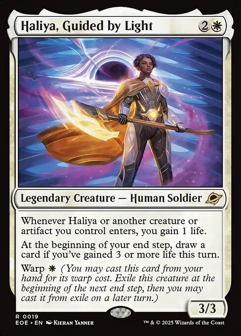 Haliya, Guided by Light — NM Foil [Edge of Eternities]