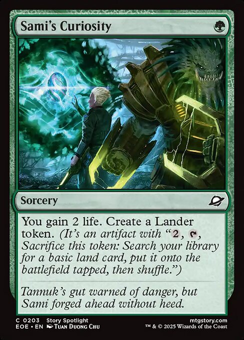 Sami's Curiosity — NM Foil [Edge of Eternities]