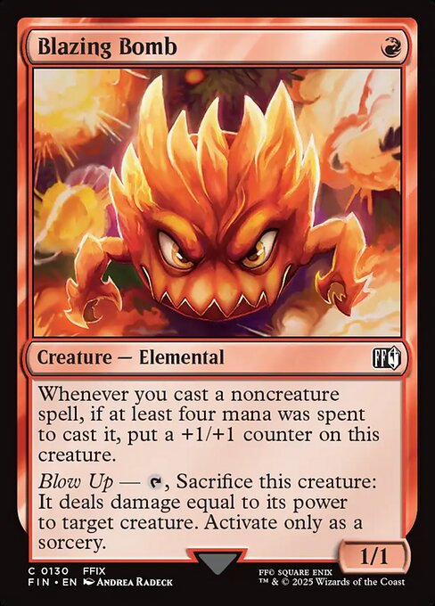 Blazing Bomb — NM Foil [Final Fantasy]