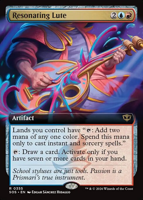 Resonating Lute Foil — NM [Secrets of Strixhaven]