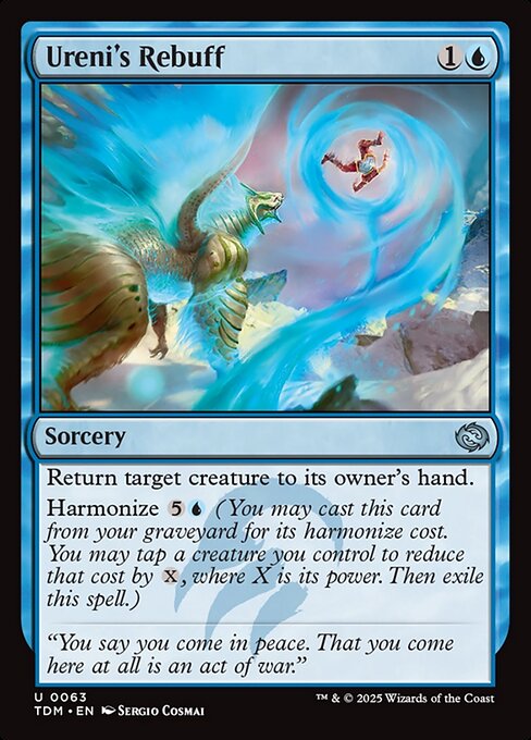 Ureni's Rebuff — NM Foil [Tarkir: Dragonstorm]