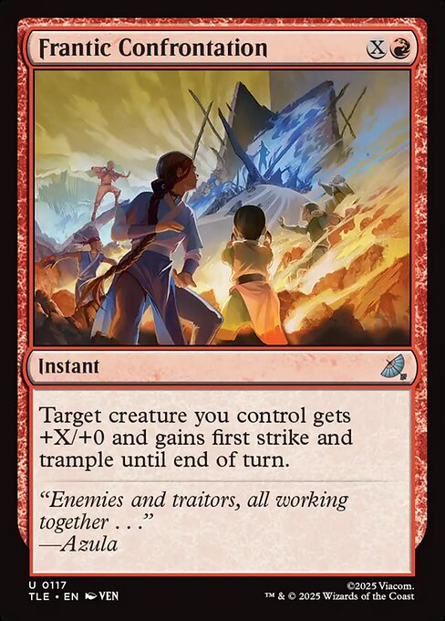 Frantic Confrontation — NM Foil [Avatar: The Last Airbender Eternal]